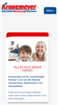 Mobile Screenshot of kronemeyer.de